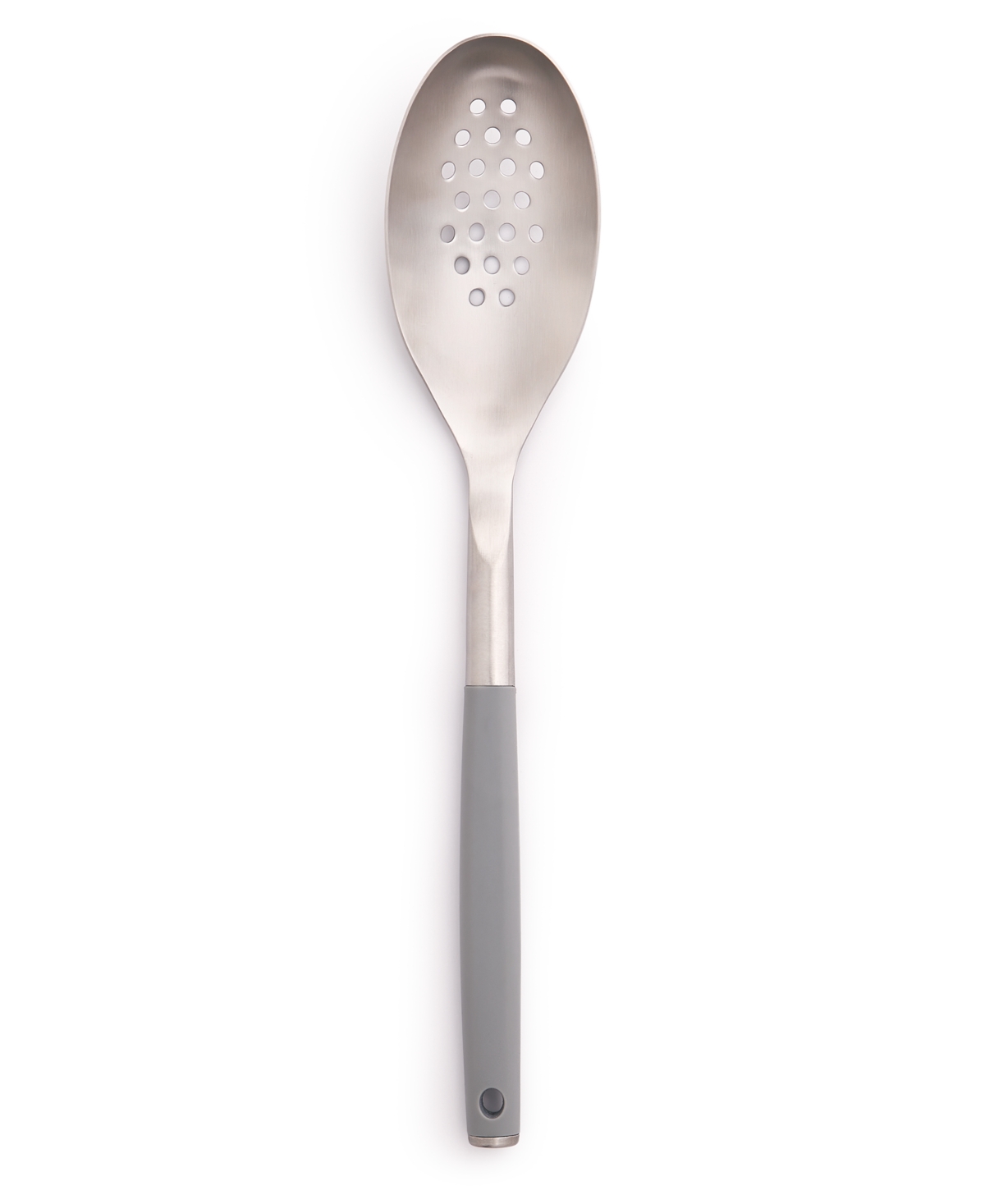 Macy's The Cellar Core Stainless Steel-head Silicone Handle Slotted Spoon, Created For