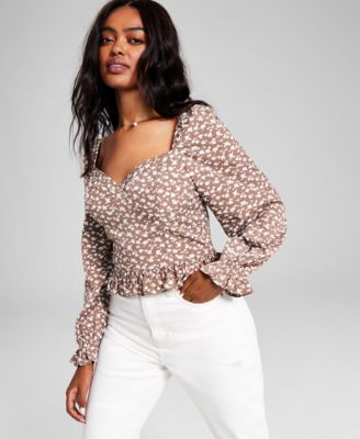 And Now This - Women's Sweetheart Long-Sleeve Blouse