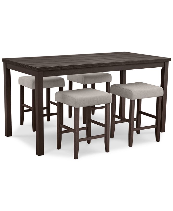 Macy's Max Meadows Laminate 5Pc. Dining Set (Rectangular Counter