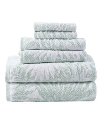 Tommy Bahama Northern Pacific 2-Piece Blue Cotton Hand Towel Set