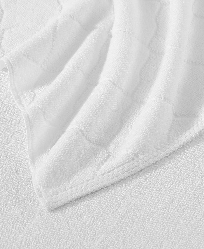 Laura Ashley Maude Solid Cotton Terry 6 Piece Towel Set - Macy's