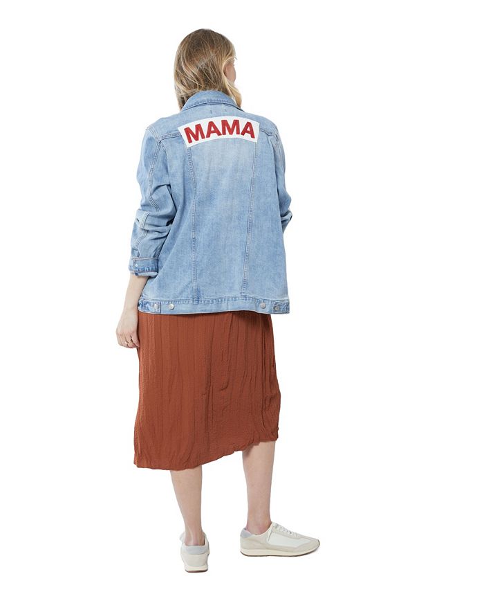Ingrid Isabel Women s Maternity Mama Denim Jacket Macy s