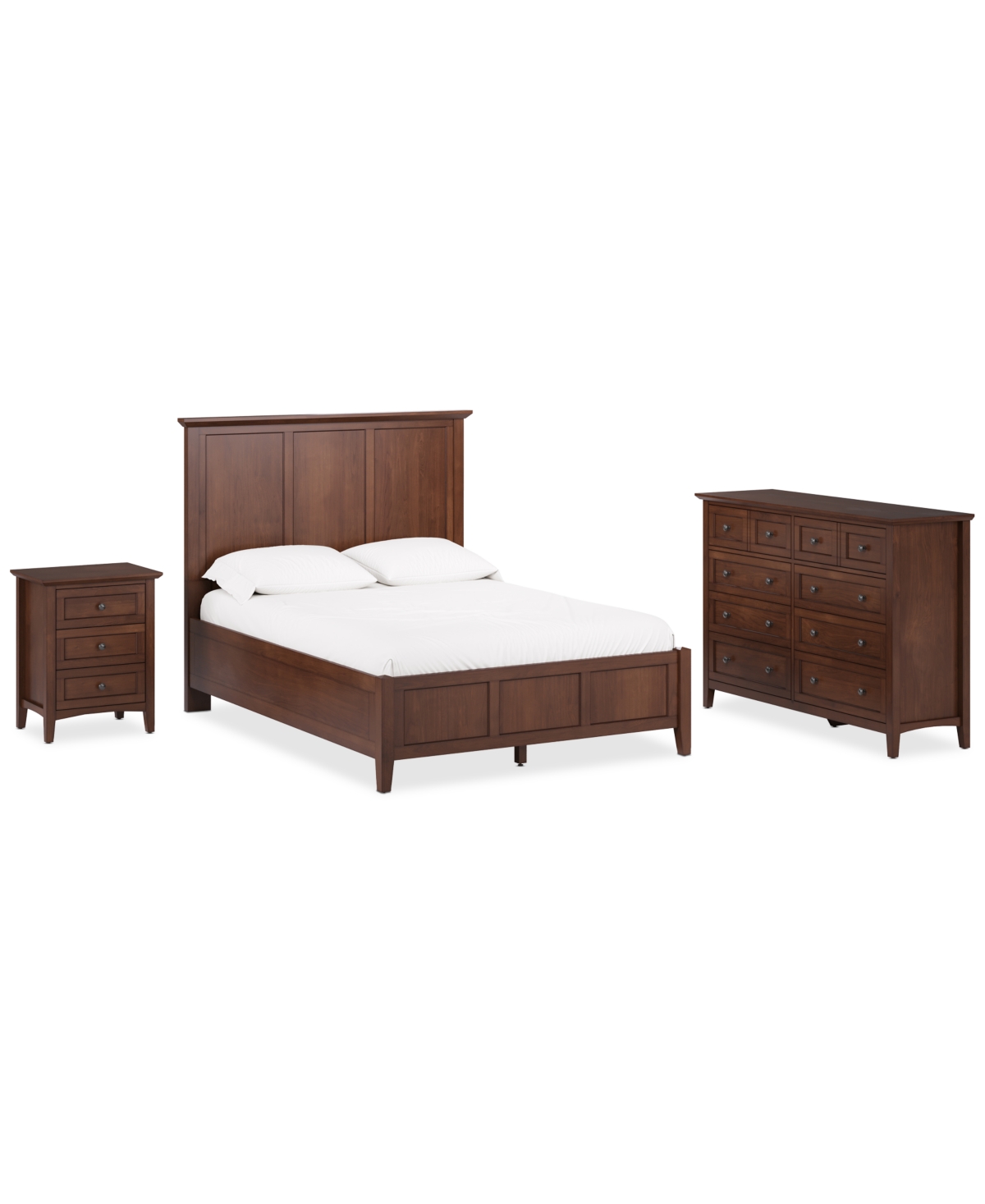 Furniture Hedworth King Bed 3pc (king Bed + Dresser + Nightstand) In Brown