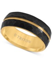 Macy's titanium mens top ring