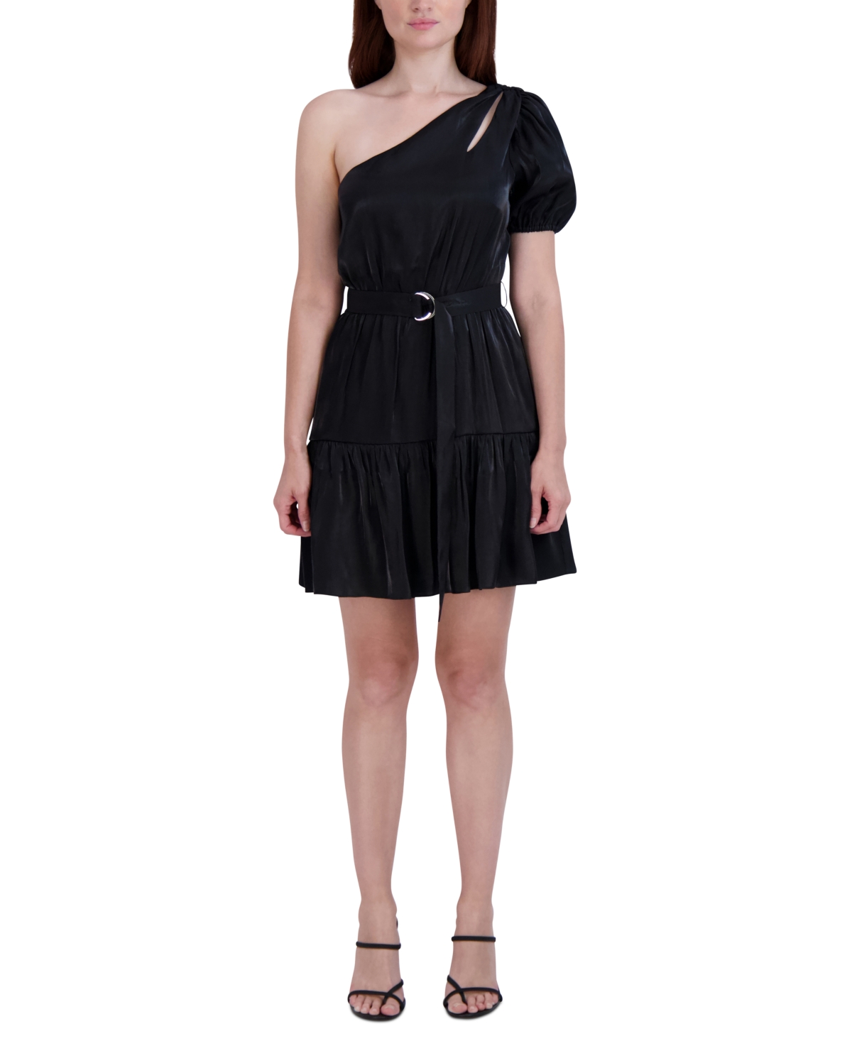 Bcbgeneration cowl online neck ruffle dress