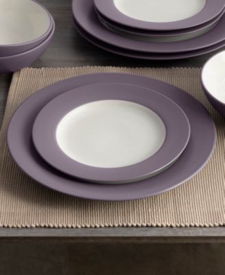 Colorwave Rim Dinner Plates, Set of 4