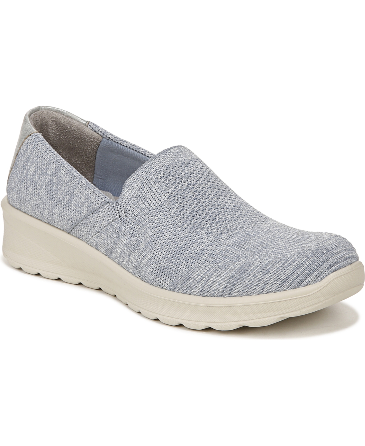 Shop Bzees Getty Washable Slip-ons In Blue Knit Fabric