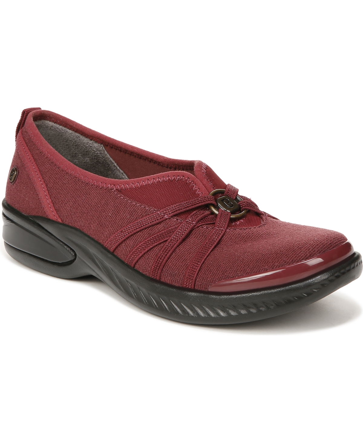 Bzees Niche Washable Flats In Red Fabric