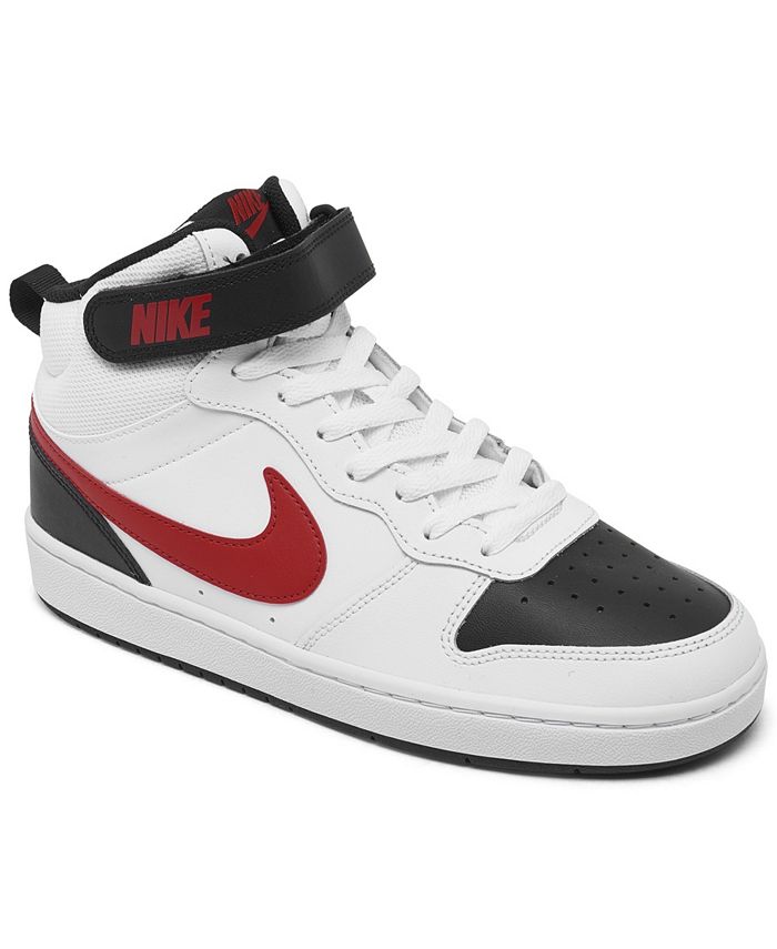 Acrobacia pila cocina Nike Big Boys Court Borough Mid 2 Stay-Put Casual Sneakers from Finish Line  - Macy's