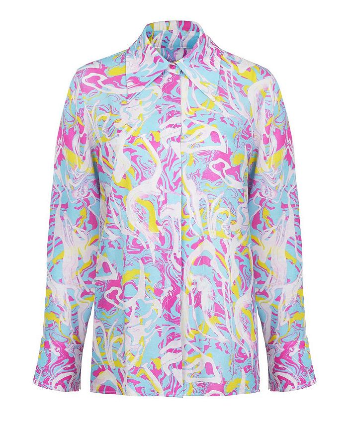 NOCTURNE Women's Printed Shirt - Macy's