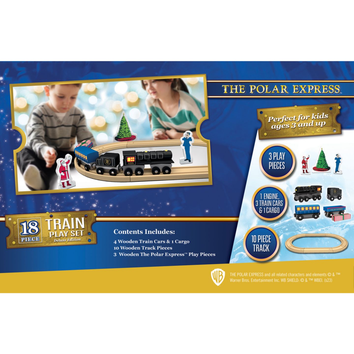 Детские игрушки Masterpieces The Polar Express Deluxe Edition Magnetic Wood Train Set, цвет: Разноцветный — фото 2