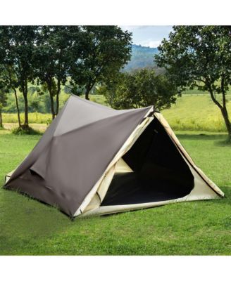 2-3 People Pop Up Camping Tent Waterproof Automatic Instant Tent Portable Cabana Beach Tent with Rainfly, Carry Bag, Windows and Doors, Outdoor Camping Hiking Indoor