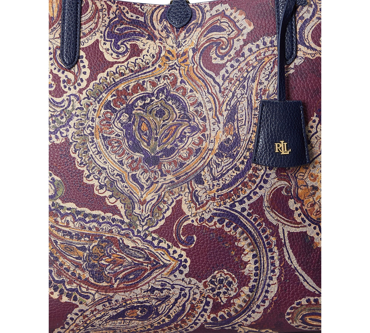 LAUREN RALPH LAUREN Large Paisley Printed Reversible Tote