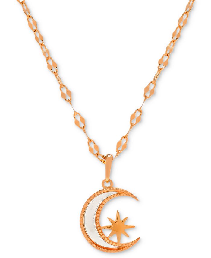 Macy s Mother of Pearl Moon Star 18