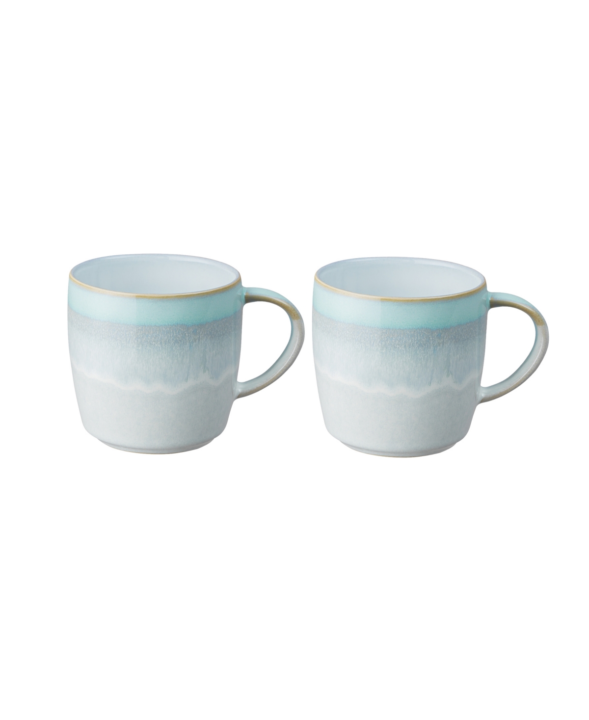 DENBY MODUS JADE LARGE MUG SET OF 2, SERVICE FOR 2 
