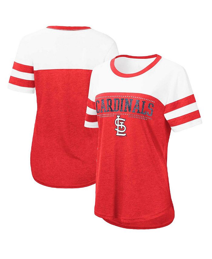 Touch Women's Red, White St. Louis Cardinals Setter T-shirt - Macy's