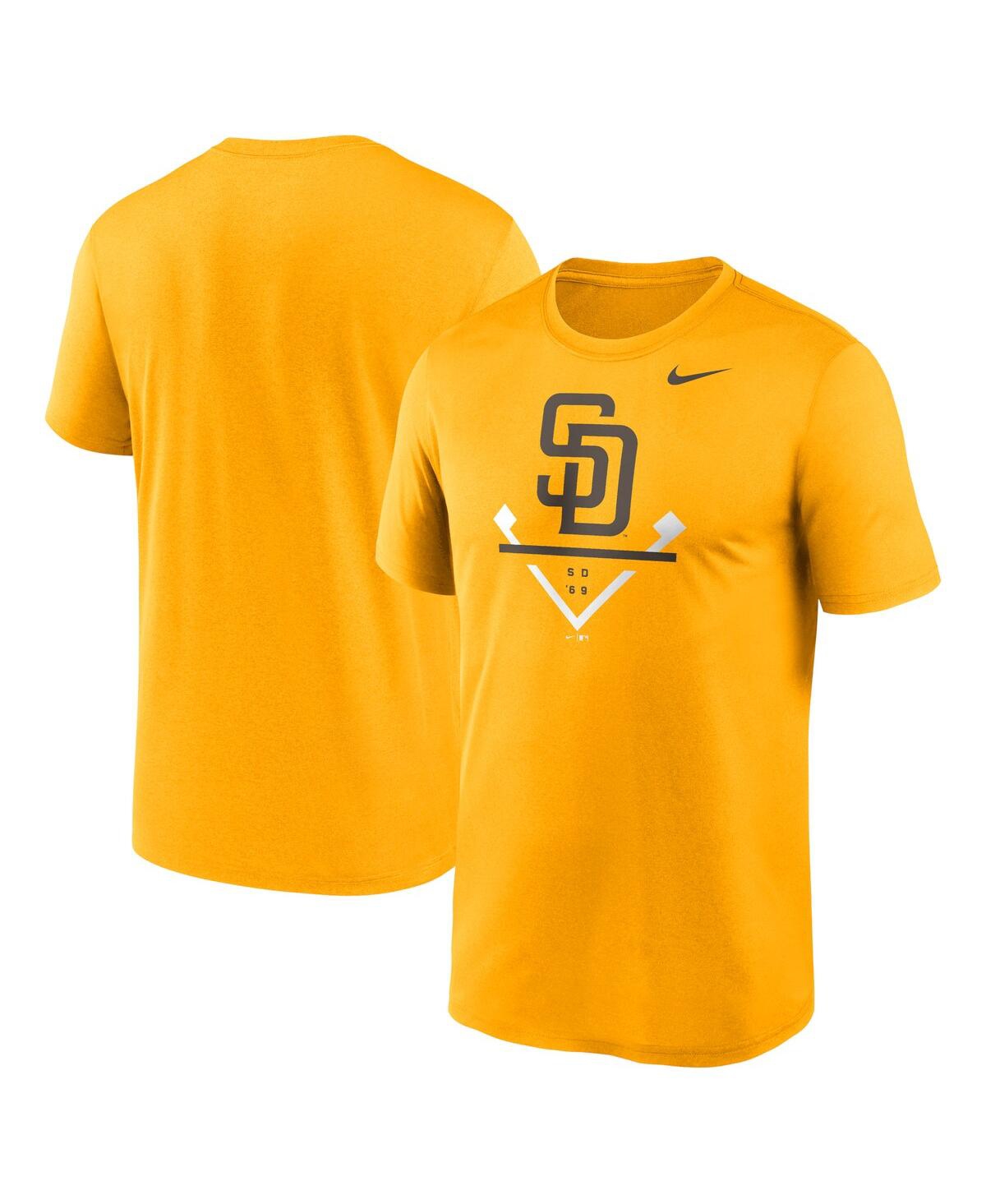 Shop Nike Men's  Gold San Diego Padres Icon Legend T-shirt