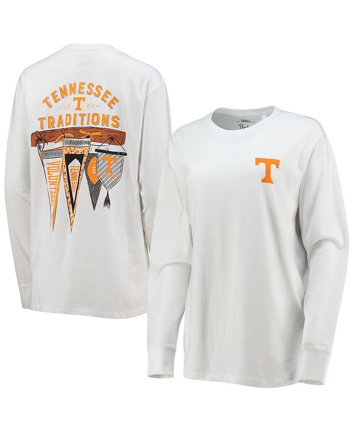 T-shirt Manches Longues Pressbox Tennessee Volunteers – Femme – Gris – Neuf Avec étiquettes