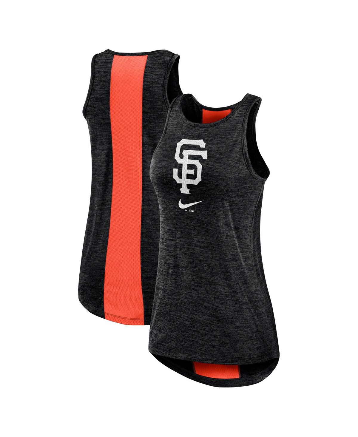Nike Black San Francisco Giants Right Mix High Neck Tank Top In Black