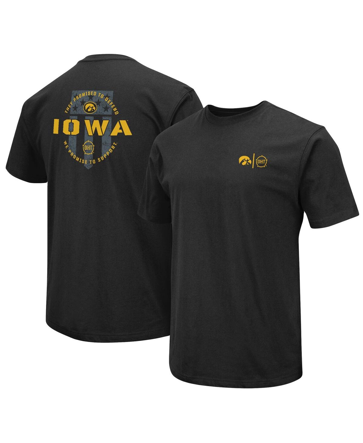 Shop Colosseum Men's  Black Iowa Hawkeyes Oht Military-inspired Appreciation T-shirt