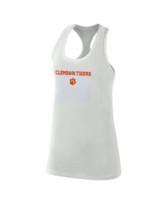 Women's Gray Clemson Tigers Game Time Tank Top