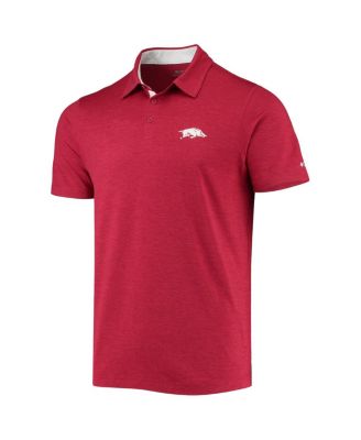 Men's Cardinal Arkansas Razorbacks Tech Trail Omni-Shade Polo Shirt