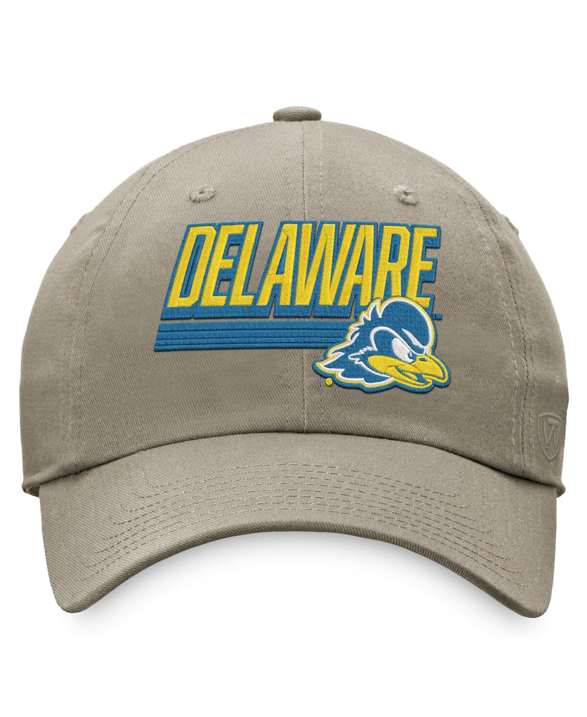 Shop Top Of The World Men's  Khaki Delaware Fightin' Blue Hens Slice Adjustable Hat