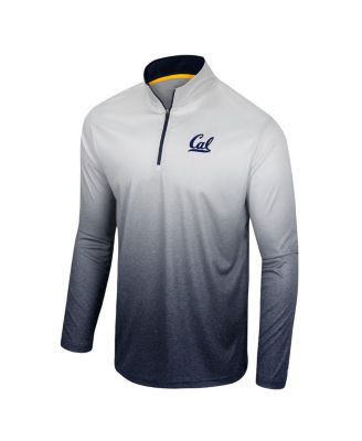 Men's White, Navy Cal Bears Laws of Physics Quarter-Zip Windshirt