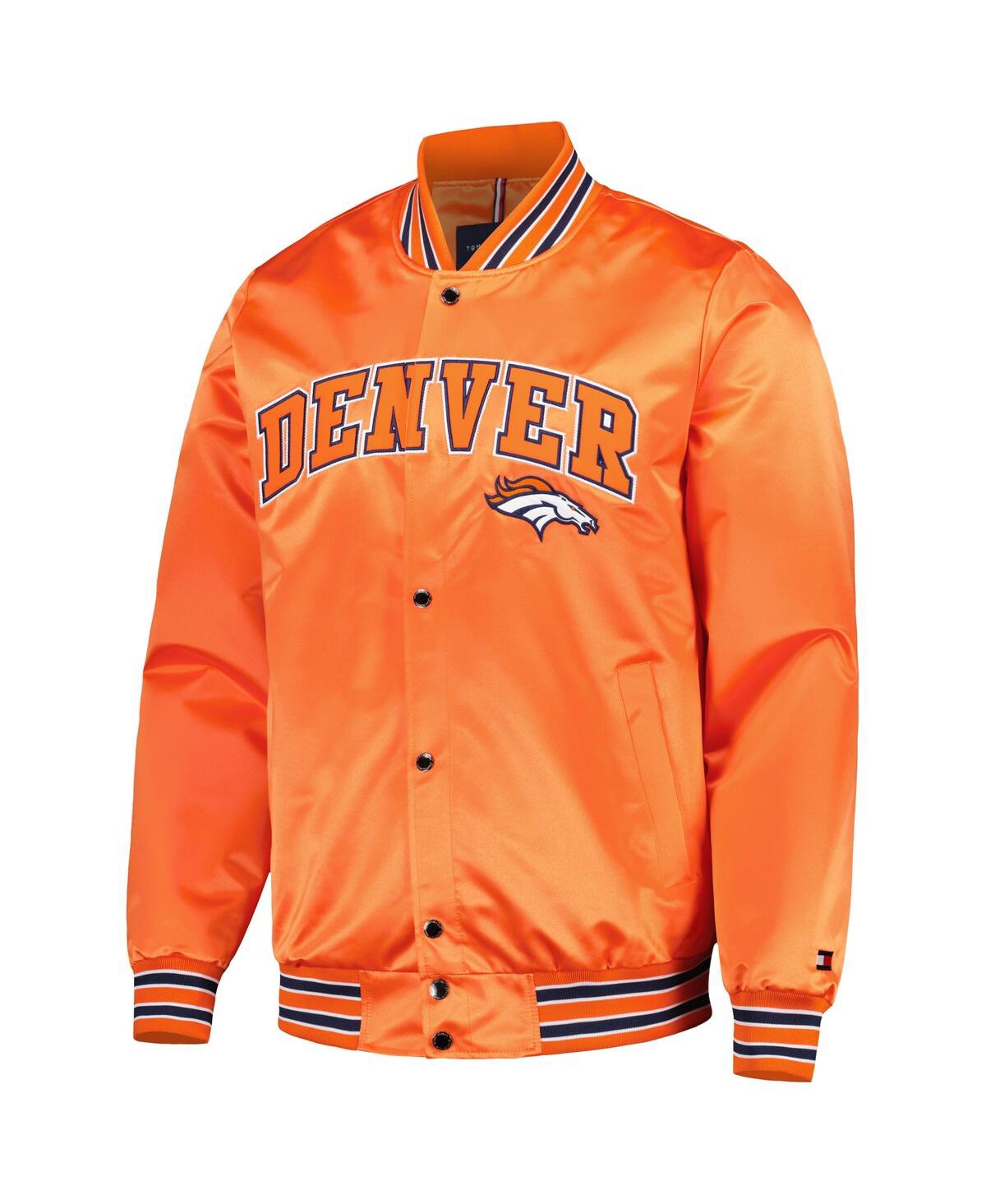 Shop Tommy Hilfiger Men's  Orange Denver Broncos Elliot Varsity Full-snap Jacket