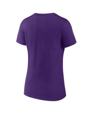 Women's Purple ECU Pirates Evergreen Campus V-Neck T-shirt