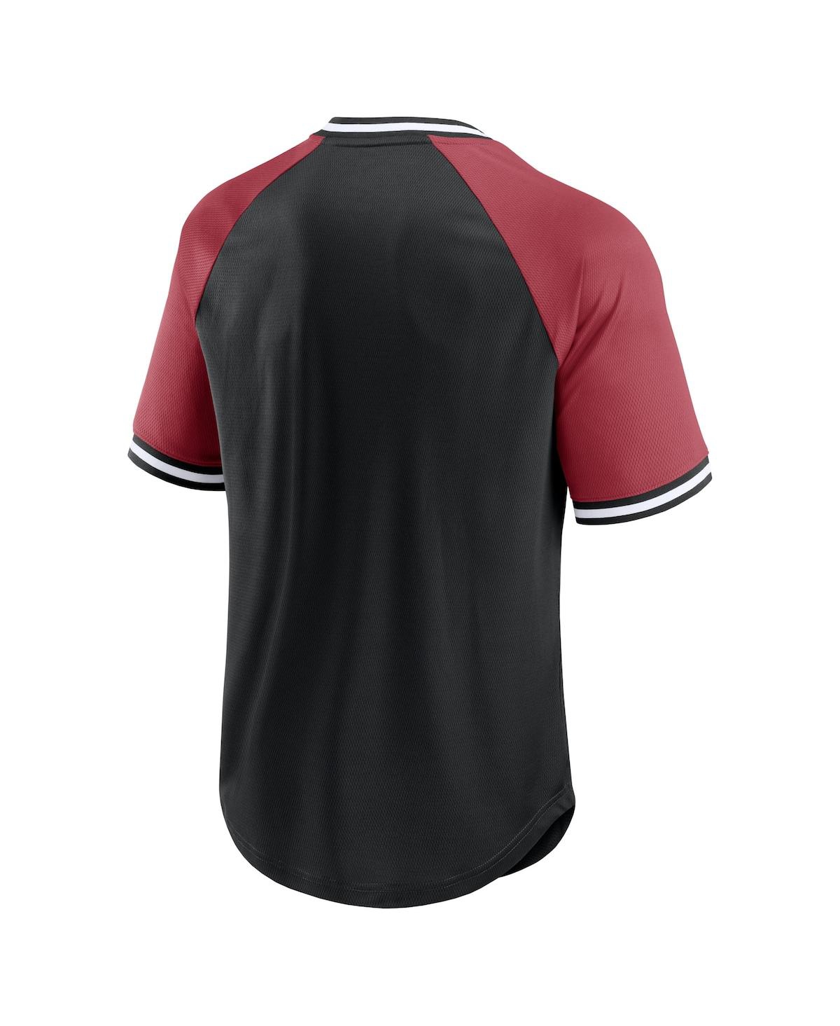 Men's Fanatics Cardinal Arizona Cardinals Second Wind Raglan V-Neck T-shirt - Cardinal