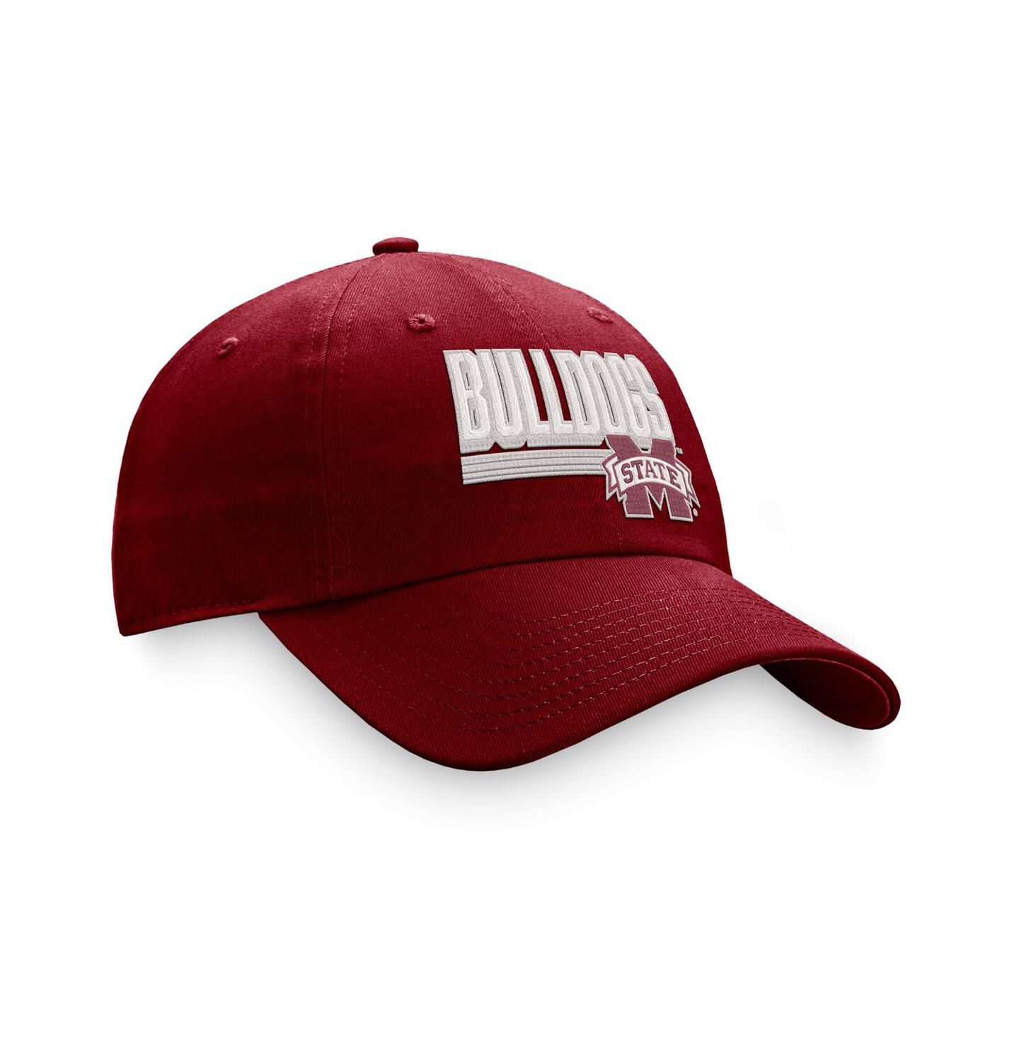 Мужская кепка Top of the World Maroon Mississippi State Bulldogs Slice Adjustable Hat — фото 4
