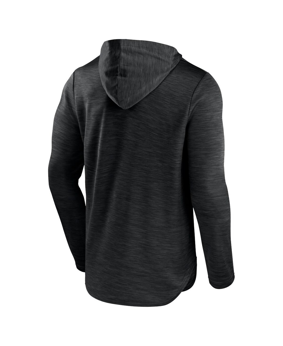 Fanatics Branded Heather Black Texas A&m Aggies Transitional Hoodie T-shirt In Heather Black