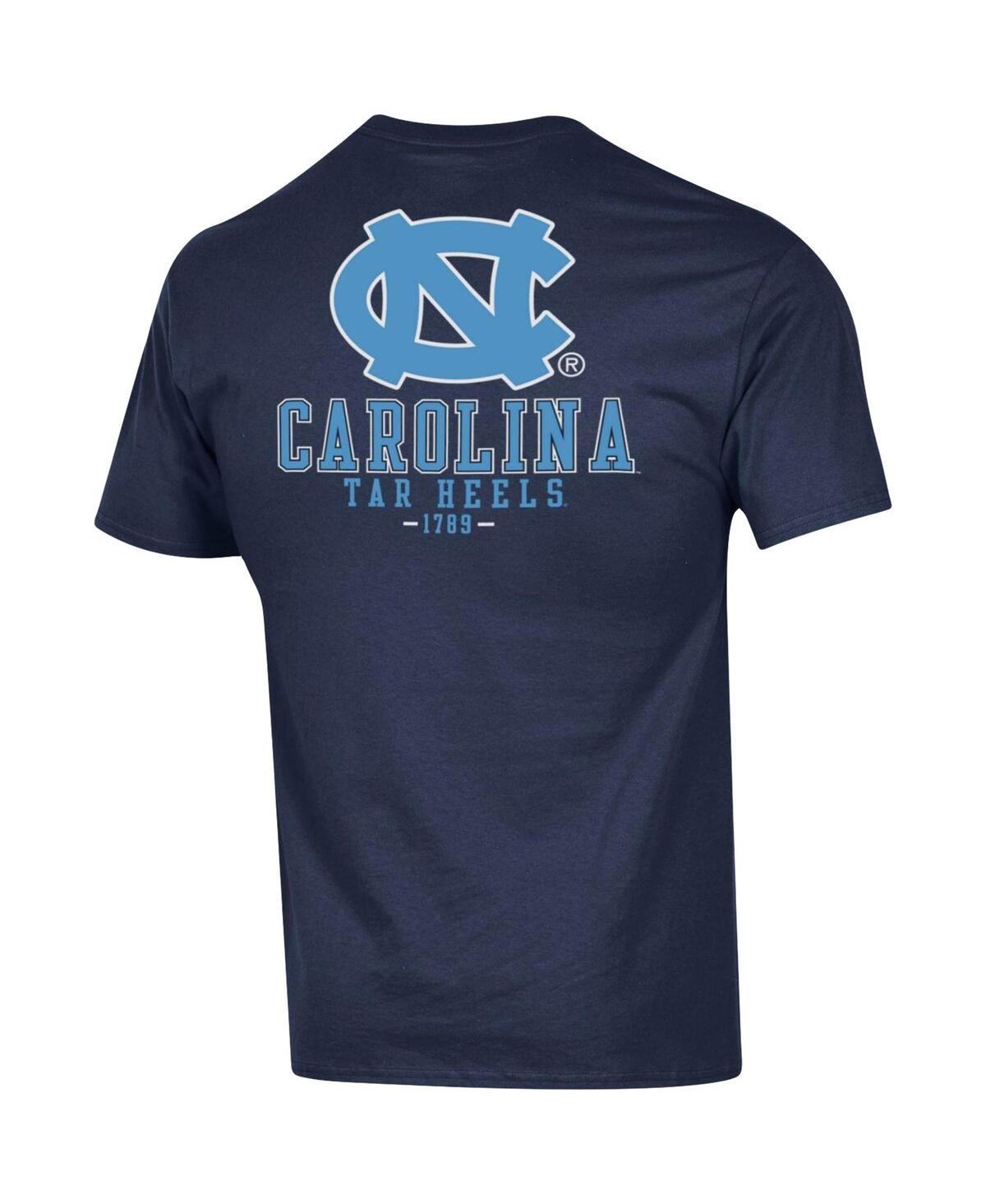 Men's ChampionNorth Carolina Tar Heels Stack 2-Hit T-shirt - Navy