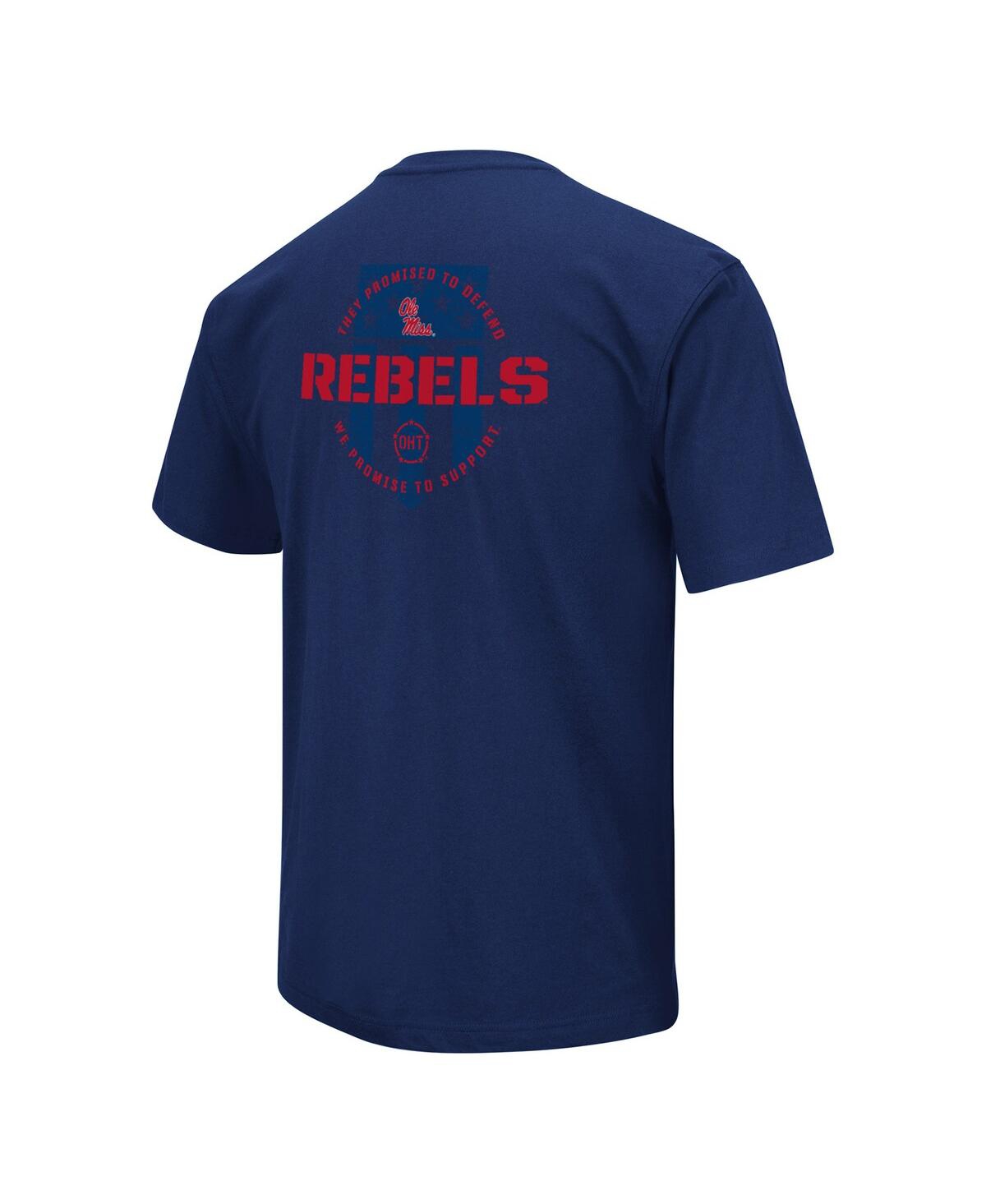 Shop Colosseum Men's  Navy Ole Miss Rebels Oht Military-inspired Appreciation T-shirt