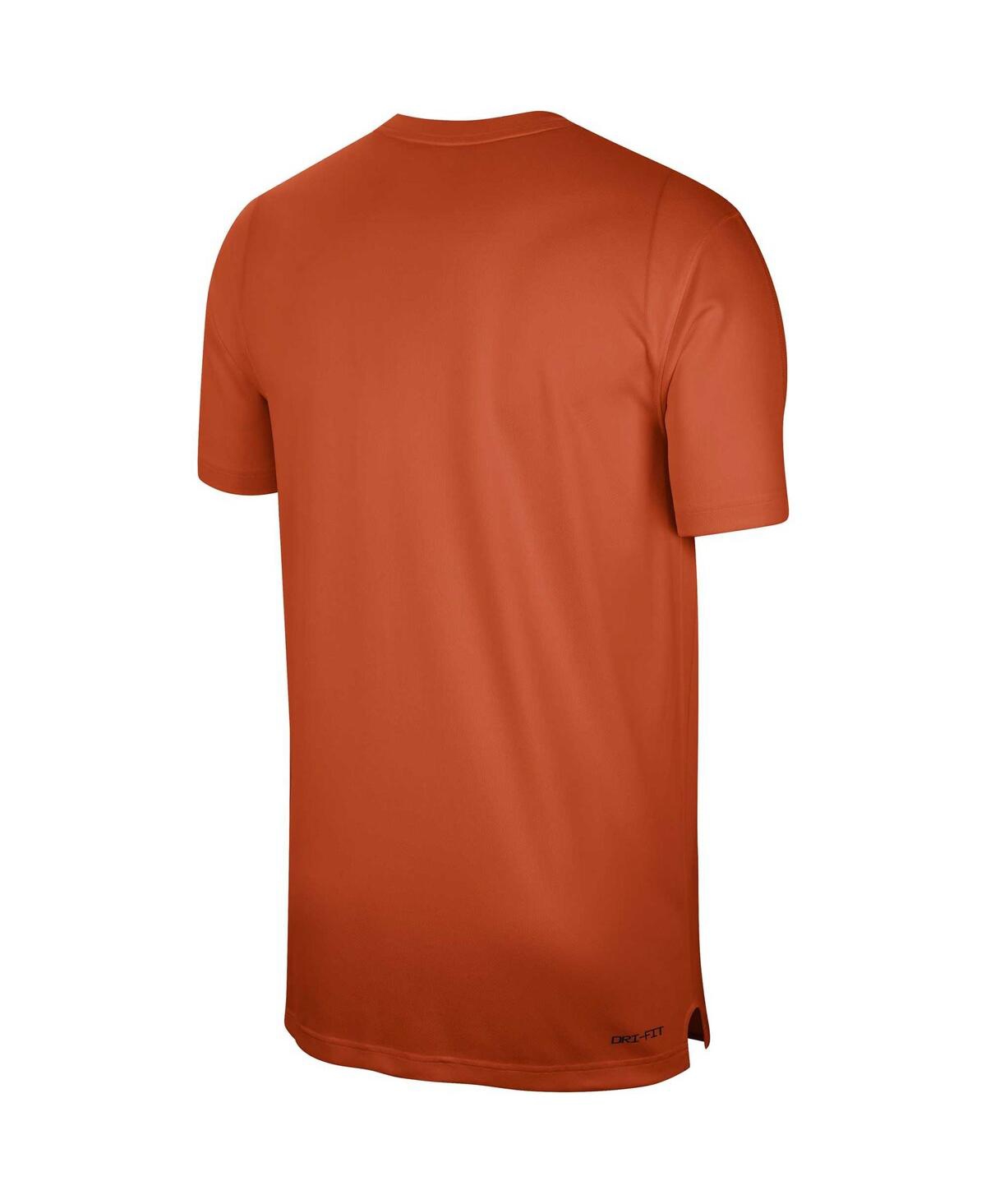 Shop Nike Men's  Orange Clemson Tigers Sideline Coaches Performance Top