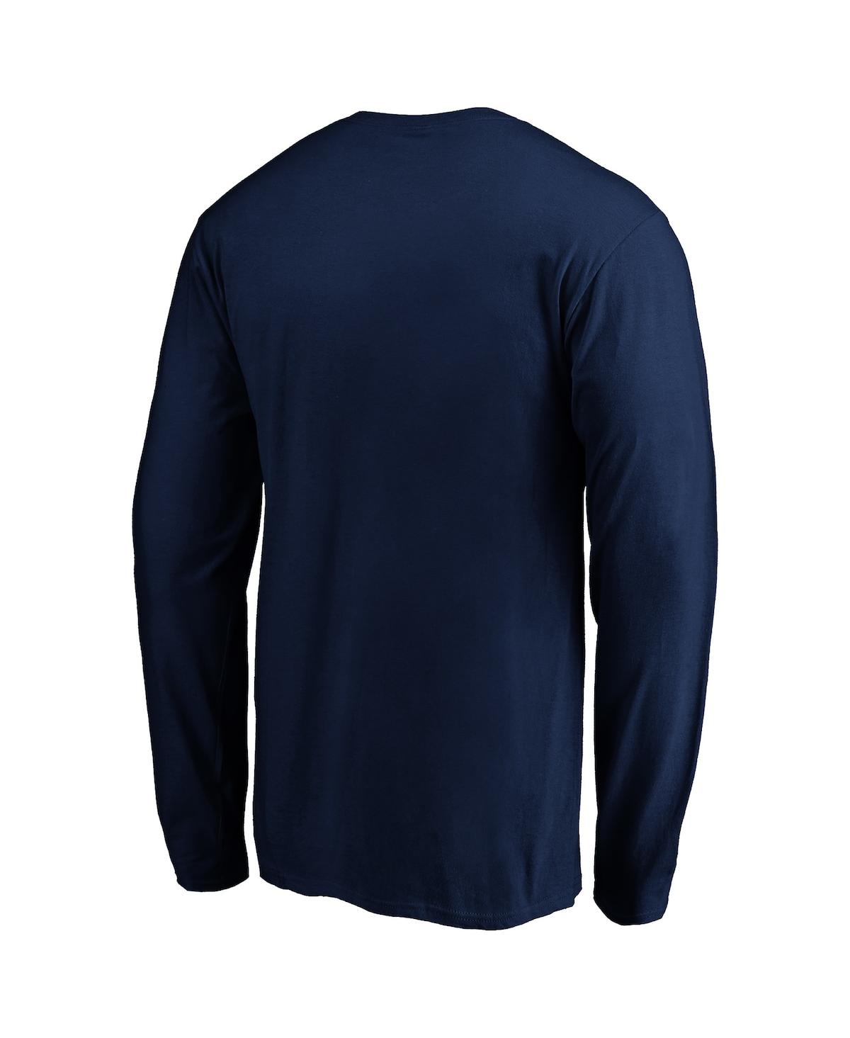 Fanatics Branded College Navy Seattle Seahawks Big & Tall Primary Team Logo Long Sleeve T-shirt In College Navy