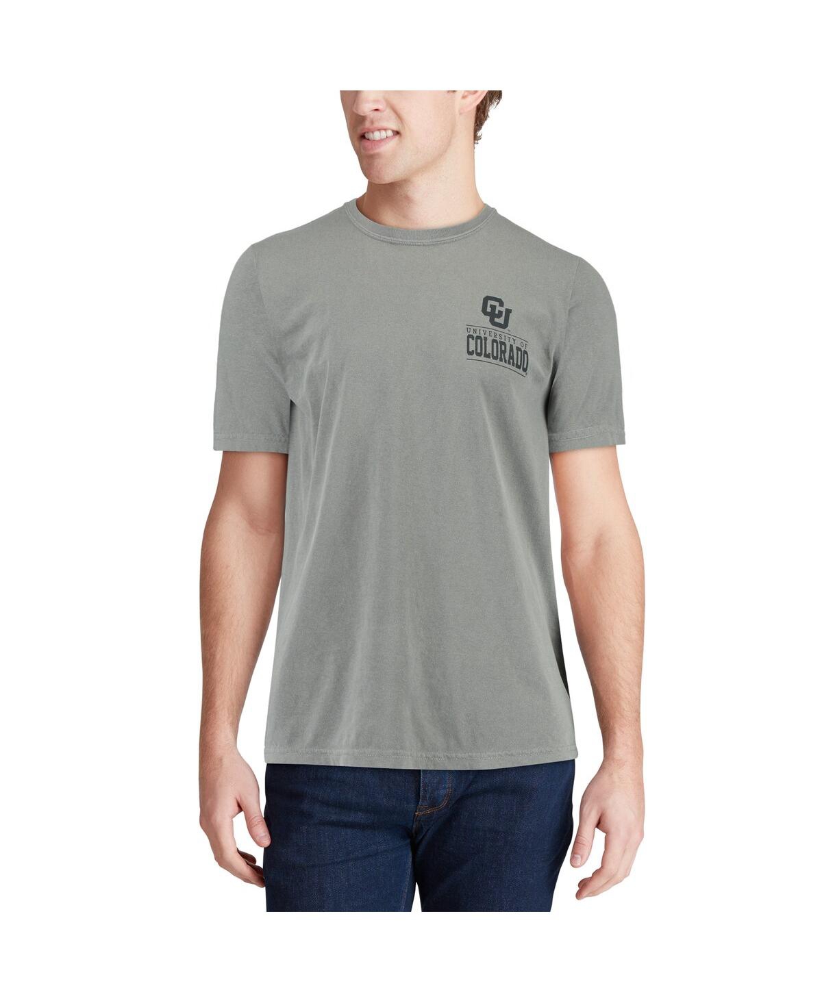 Shop Image One Men's Gray Colorado Buffaloes Comfort Colors Campus Icon T-shirt