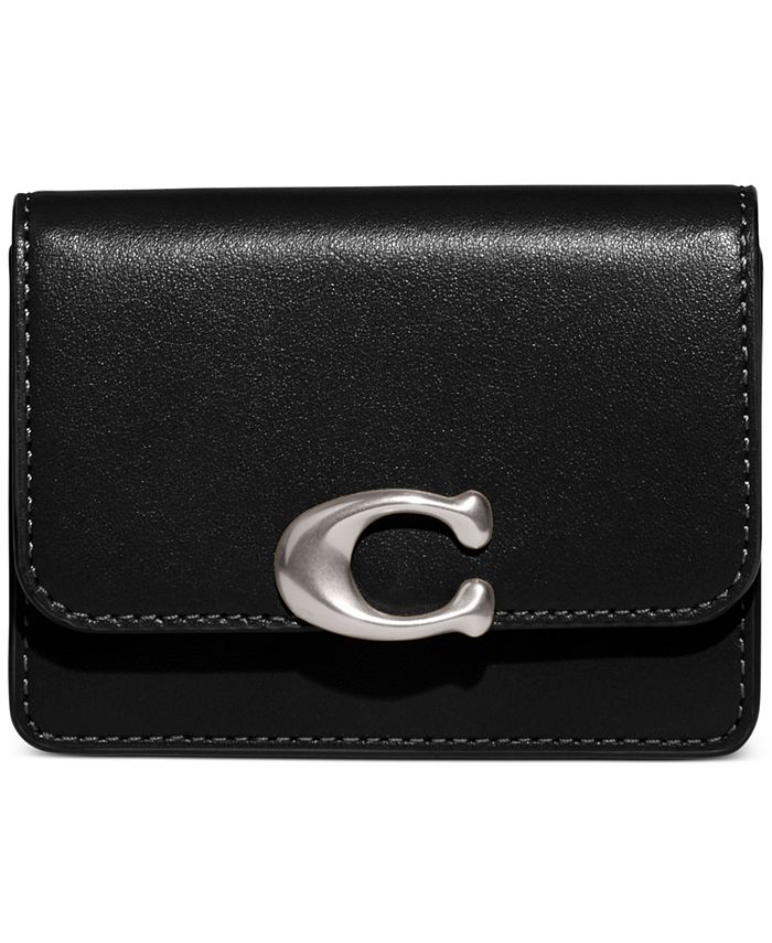 COACH Bandit Small Leather Snap Closure Card Case Macy s