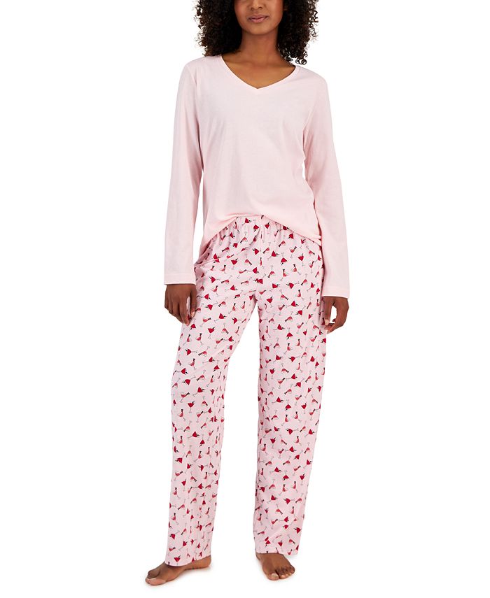 Charter Club Women's 2-Pc. Cotton V-Neck Packaged Pajama Set, Created for  Macy's - Macy's