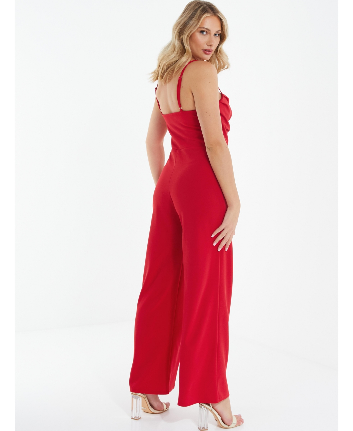 Quiz Women's Cowl Neck Palazzo Jumpsuit