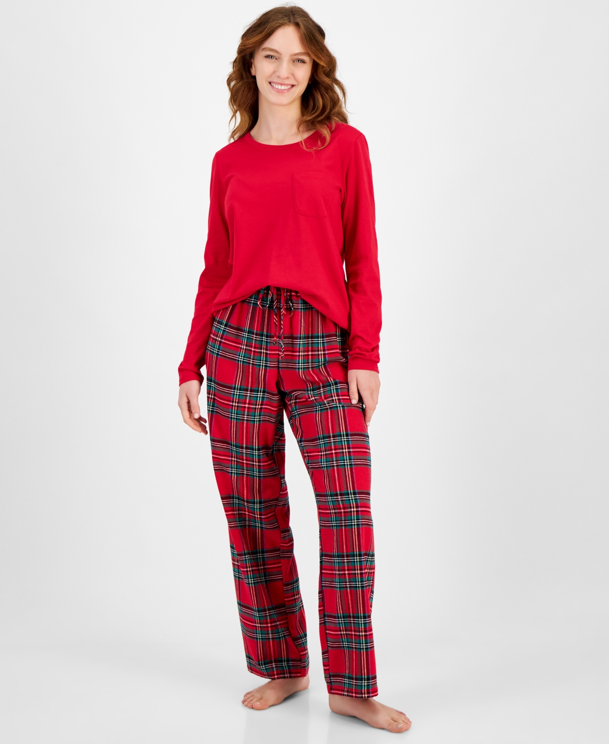 Family Pajamas Matching  Women's Mix It Brinkley Pajamas Set, Created For Macy's In Brinkley Plaid