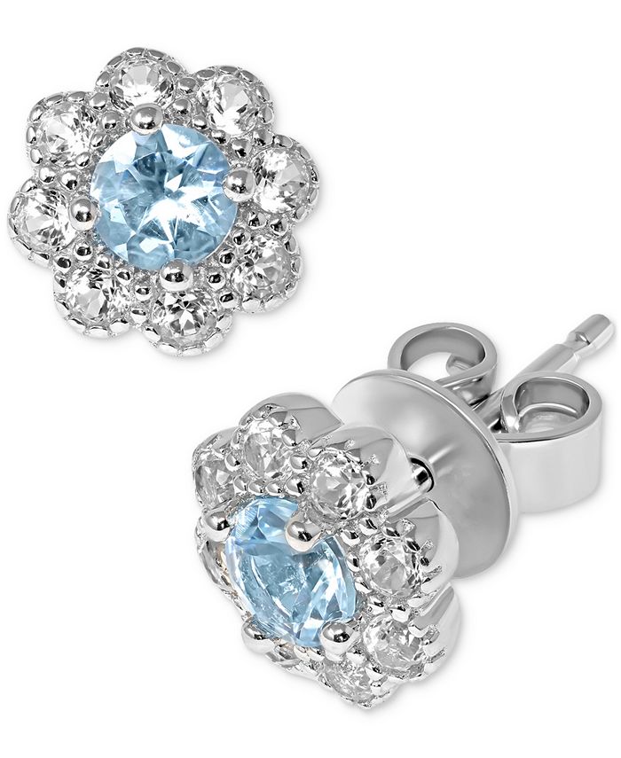 Macy s Aquamarine 3 8 ct. t.w. White Topaz 3 8 ct. t.w