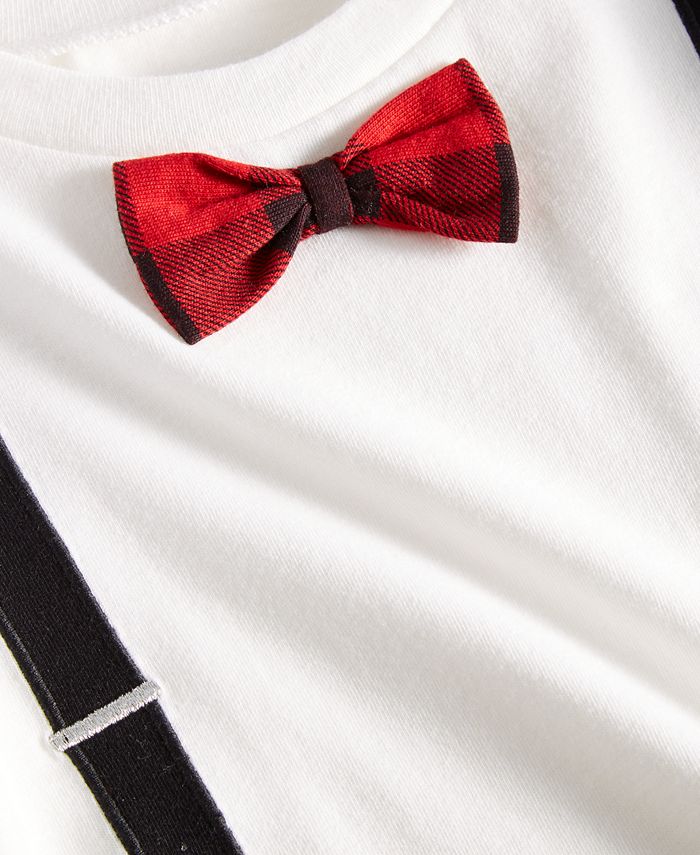 First Impressions Baby Boys Bow Tie and Suspenders Shirt, Created for ...