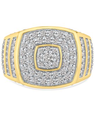 Men's Diamond Multi-Cluster Statement Ring (2 ct. t.w.) in 10k Gold