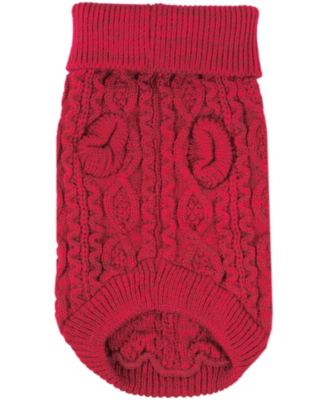 Cable Knit Red Sweater