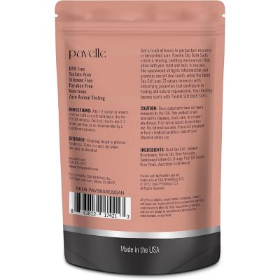 Sitz Bath Salts, Dead Sea Salt Bath Soak, Calming Blossom