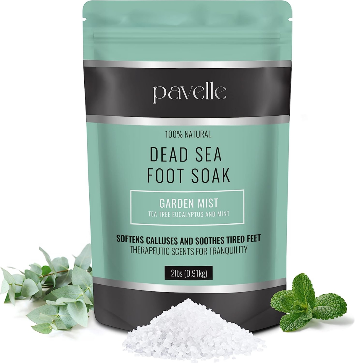 Pavelle Foot Salts For Foot Bath, Dead Sea Salt Spa, Garden Mist In No Color