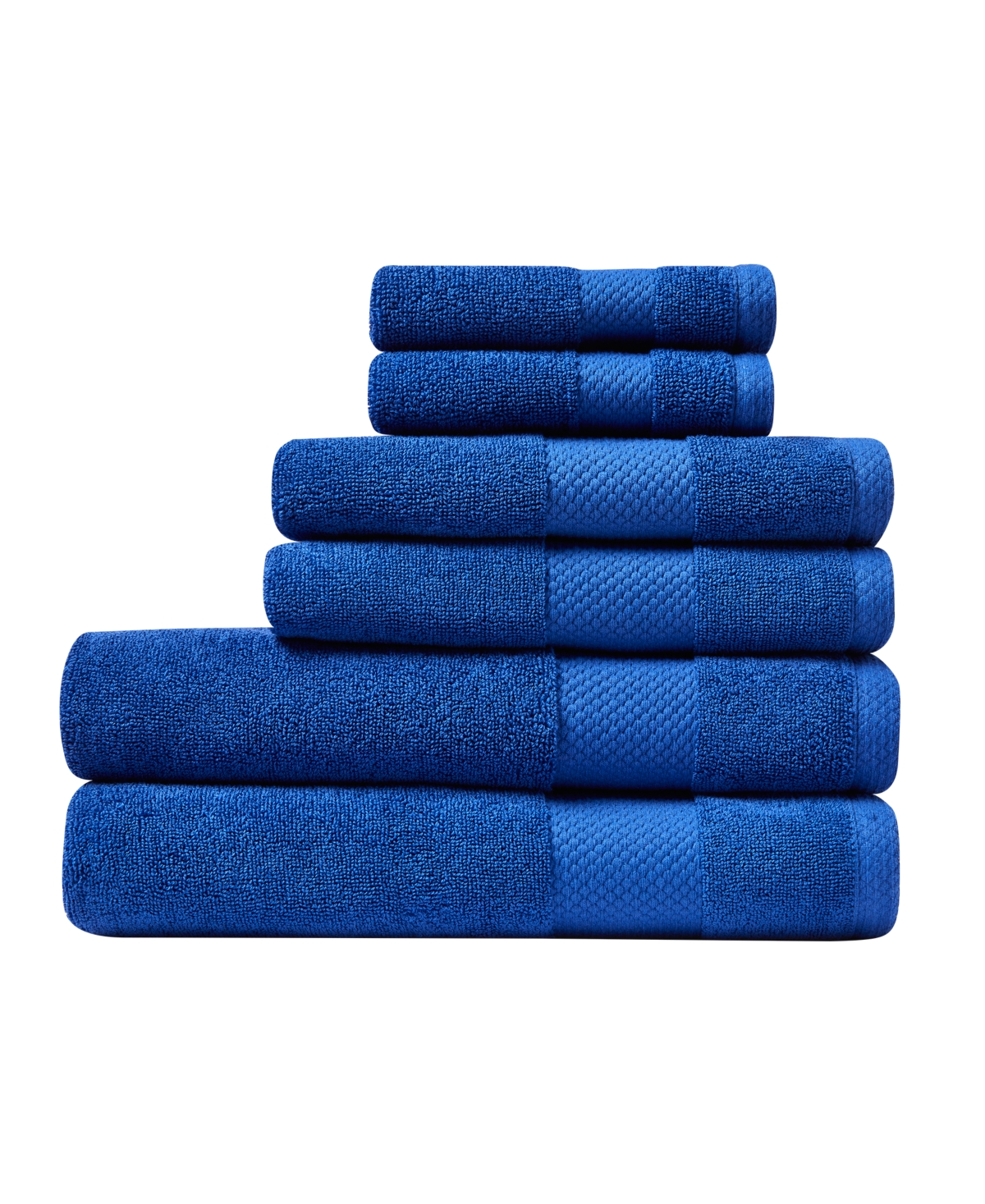 Shop Lacoste Heritage Anti-microbial Supima Cotton 6 Piece Bundle Towel Set In Surf Blue
