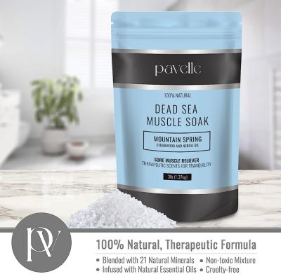 Dead Sea Muscle Soak, Bath Sea Salt, Mountain Spring